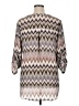 Cato Chevron-herringbone Brown 3/4 Sleeve Blouse Size 14 - 16 - photo 2