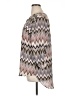 Cato Chevron-herringbone Brown 3/4 Sleeve Blouse Size 14 - 16 - photo 5
