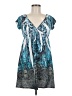 American Dream Paisley Blue Casual Dress Size M - photo 1