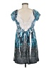 American Dream Paisley Blue Casual Dress Size M - photo 2