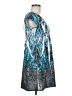 American Dream Paisley Blue Casual Dress Size M - photo 4