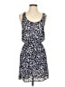 Aqua 100% Polyester Animal Print Blue Casual Dress Size S - photo 1