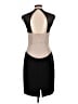 Black Halo 100% Polyester Color Block Tan Cocktail Dress Size 10 - photo 2