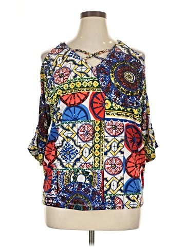 Masseys 3/4 Sleeve Blouse (view 1)