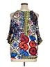 Masseys Blue 3/4 Sleeve Blouse Size XL - photo 2