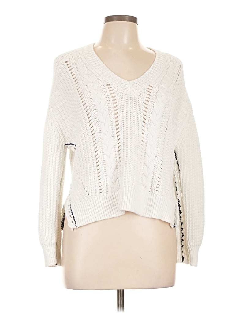 Pre-owned 360 Sweater Pullover Sweater In White