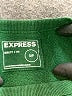 Express 100% Cotton Solid Green Pullover Sweater Size S - photo 7
