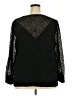 ELOQUII 100% Polyester Black Long Sleeve Blouse Size 18 - photo 2