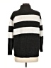University Club Collection Stripes Gray Turtleneck Sweater Size M - photo 2