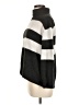 University Club Collection Stripes Gray Turtleneck Sweater Size M - photo 5