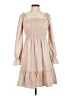 Gomorn 100% Polyester Tan Casual Dress Size M - photo 1
