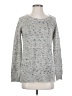 Mystree 100% Acrylic Tweed Silver Pullover Sweater Size S - photo 1