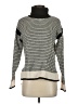 Verve Ami Houndstooth Silver Turtleneck Sweater Size S - photo 1