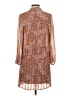 Nine West 100% Polyester Animal Print Brown Casual Dress Size XS - photo 2
