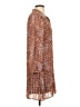 Nine West 100% Polyester Animal Print Brown Casual Dress Size XS - photo 4