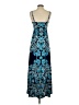 Unbranded Paisley Blue Cocktail Dress Size 4 (estimated) - photo 2