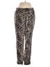 WAYF Animal Print Gold Casual Pants Size S - photo 1