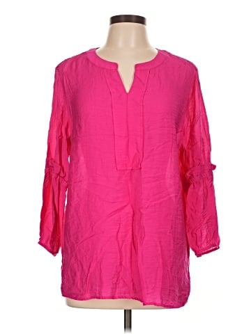 MULTIPLES 3/4 Sleeve Blouse (view 1)