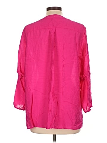 MULTIPLES 3/4 Sleeve Blouse (view 2)