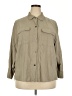Ophelia Roe Solid Tan 3/4 Sleeve Button-Down Shirt Size 2X - photo 1