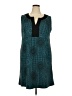 Donna Ricco Graphic Teal Cocktail Dress Size 18w - photo 1
