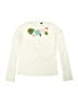 Tea 100% Cotton Hearts Ivory Long Sleeve Top Size 12 - photo 1