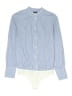 J.Crew Stripes Blue Long Sleeve Button-Down Shirt Size 2 - photo 1