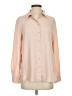 MNG 100% Polyester Color Block Tan Long Sleeve Blouse Size 4 - photo 1