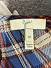 Joie Plaid Brown Long Sleeve Button-Down Shirt Size M - photo 7