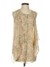 Bisou Bisou 100% Polyester Gold Sleeveless Blouse Size S - photo 1