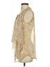 Bisou Bisou 100% Polyester Gold Sleeveless Blouse Size S - photo 5