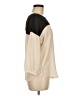 Ann Taylor 100% Polyester Color Block Ivory Long Sleeve Blouse Size M - photo 4