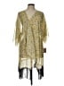Lularoe 100% Polyester Yellow Kimono Size L - photo 1