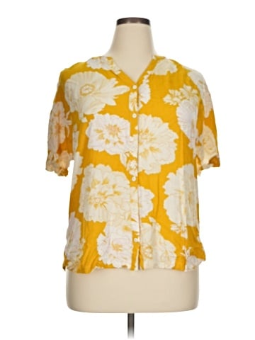 fat face Short Sleeve Blouse (view 1)