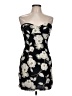 Mystic Floral Black Cocktail Dress Size L - photo 1