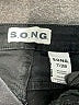 S.O.N.G. Hearts Black Denim Shorts Size 7 - photo 3