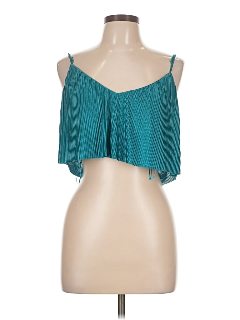 Pre-owned Happily Grey Sleeveless Blouse In Blue