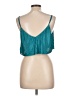 Happily Grey 100% Polyester Teal Sleeveless Blouse Size L - photo 2