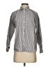 Ann Taylor LOFT Stripes Silver Long Sleeve Button-Down Shirt Size XS - photo 1