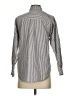 Ann Taylor LOFT Stripes Silver Long Sleeve Button-Down Shirt Size XS - photo 2