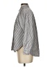 Ann Taylor LOFT Stripes Silver Long Sleeve Button-Down Shirt Size XS - photo 5