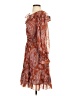 Angie 100% Polyester Paisley Orange Cocktail Dress Size S - photo 5