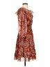 Angie 100% Polyester Paisley Orange Cocktail Dress Size S - photo 4
