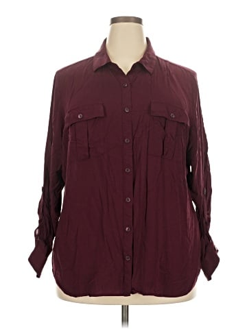 a.n.a. A New Approach Long Sleeve Blouse (view 1)