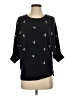 Neiman Marcus 100% Cashmere Stars Black 3/4 Sleeve Top Size XS - photo 1