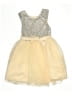 Zunie 100% Polyester Gold Dress Size 12 - photo 2