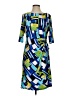 Kiara Graphic Blue Casual Dress Size S - photo 1