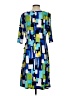 Kiara Graphic Blue Casual Dress Size S - photo 2