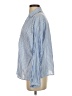 Zara 100% Cotton Stripes Blue Long Sleeve Button-Down Shirt Size S - photo 5
