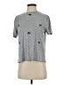 Shein Polka Dots Gray Short Sleeve T-Shirt Size 4 - photo 1